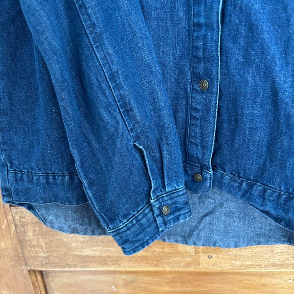 Zara Woman Denim/Jean Snap Shirt - S - Picture 4 of 6